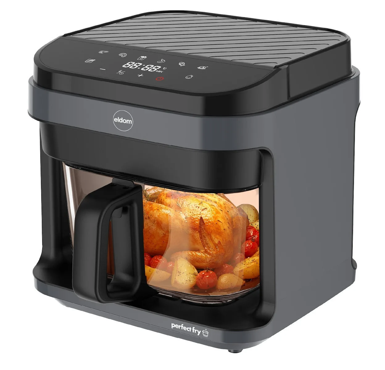 20260622163010_eldom_air_fryer_5_5lt_mayro_fr500.jpeg Eldom Air Fryer 5.5lt Μαύρο FR500 - Image 1