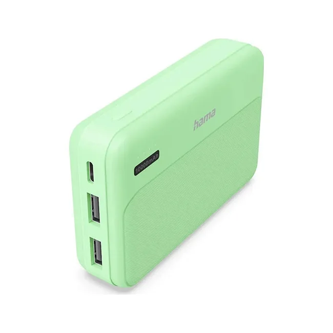 20260624142653_hama_pocket_10_power_bank_10000mah_me_2_thyres_usb_a_anthracite.jpeg HAMA Pocket 10 Power Bank 10000mAh με 2 Θύρες USB-A Anthracite - Image 1