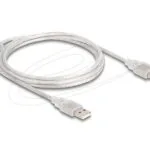 DeLock USB 2.0 Cable USB-A male - USB-A male Διάφανο 1.5m