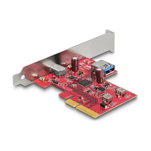20260625104105_delock_karta_pci_se_thyra_type_c_usb_3_2_sata_90158.jpeg DeLock Κάρτα PCI σε θύρα Type-C / USB 3.2 / SATA 90158 - Image 1