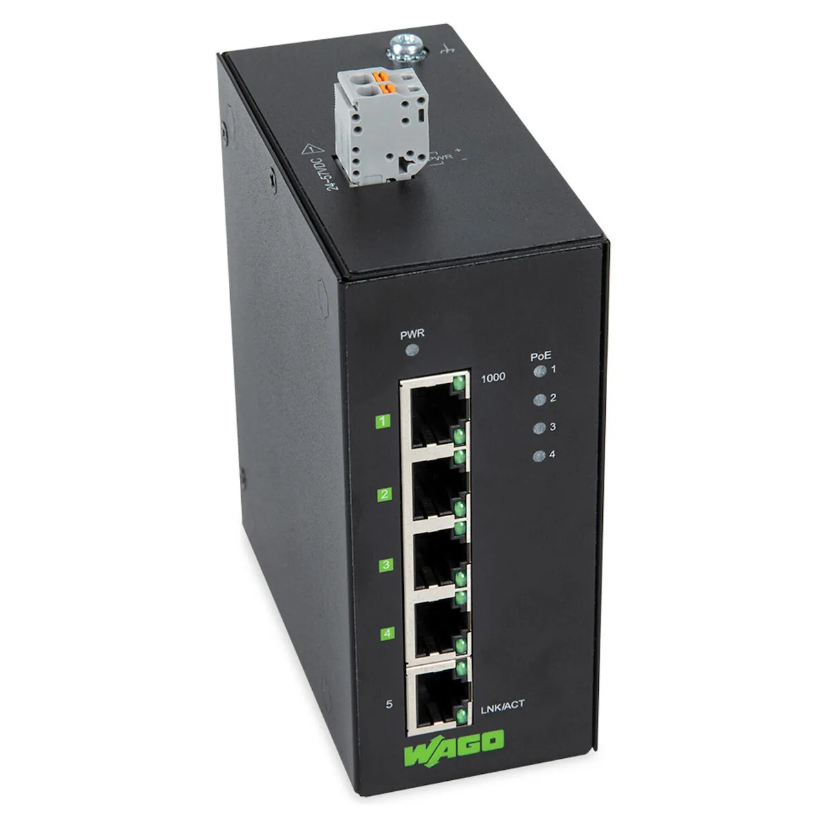 20260625151418_wago_852_1411_000_001_unmanaged_l2_poe_switch_me_5_thyres_gigabit_1gbps_ethernet.jpeg Wago 852-1411/000-001 Unmanaged L2 PoE+ Switch με 5 Θύρες Gigabit (1Gbps) Ethernet - Image 1