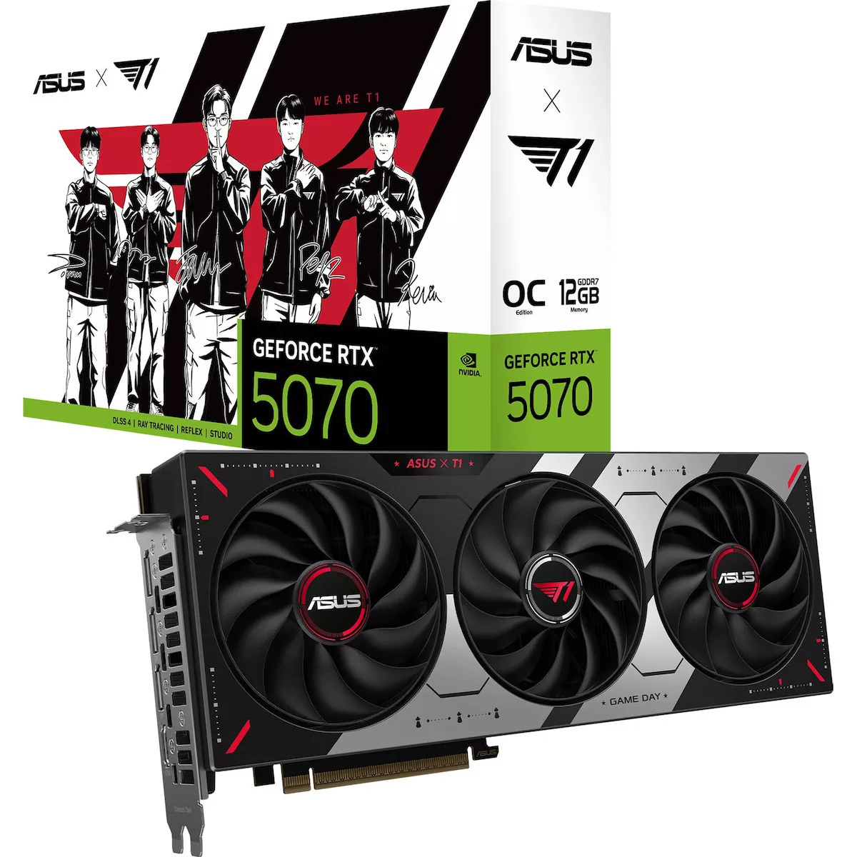 Asus GeForce RTX 5070 12GB GDDR7 PRIME OC T1 Edition Κάρτα Γραφικών - Image 1