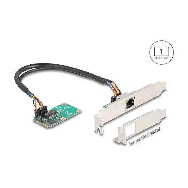 20260626110704_delock_karta_pcie_se_thyra_mini_pcie_ethernet_95268.jpeg DeLock Κάρτα PCIe σε θύρα Mini PCIe / Ethernet 95268 - Image 1