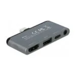 DeLock USB-C Docking Station με HDMI 4K PD για iPad Pro Γκρι (87751)