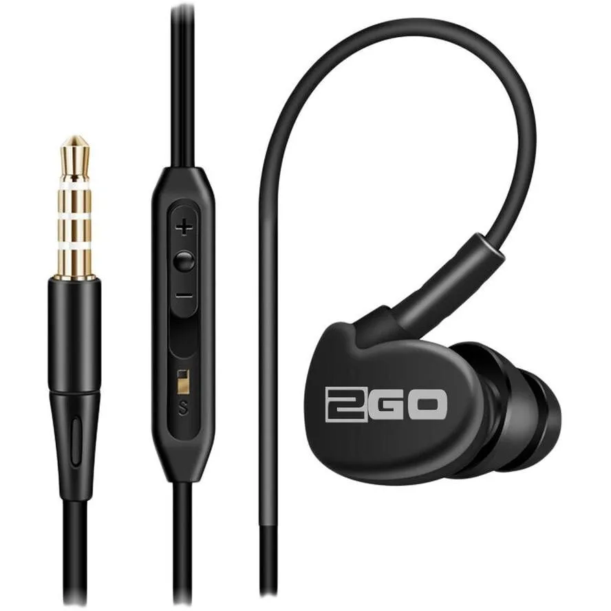 2GO 795573 In-ear Handsfree με Βύσμα 3.5mm Μαύρο 2GO 795573 In-ear Handsfree με Βύσμα 3.5mm Μαύρο - Image 1