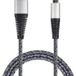 2GO Braided USB 2.0 to micro USB Cable Ασημί 1m (795951) 1τμχ