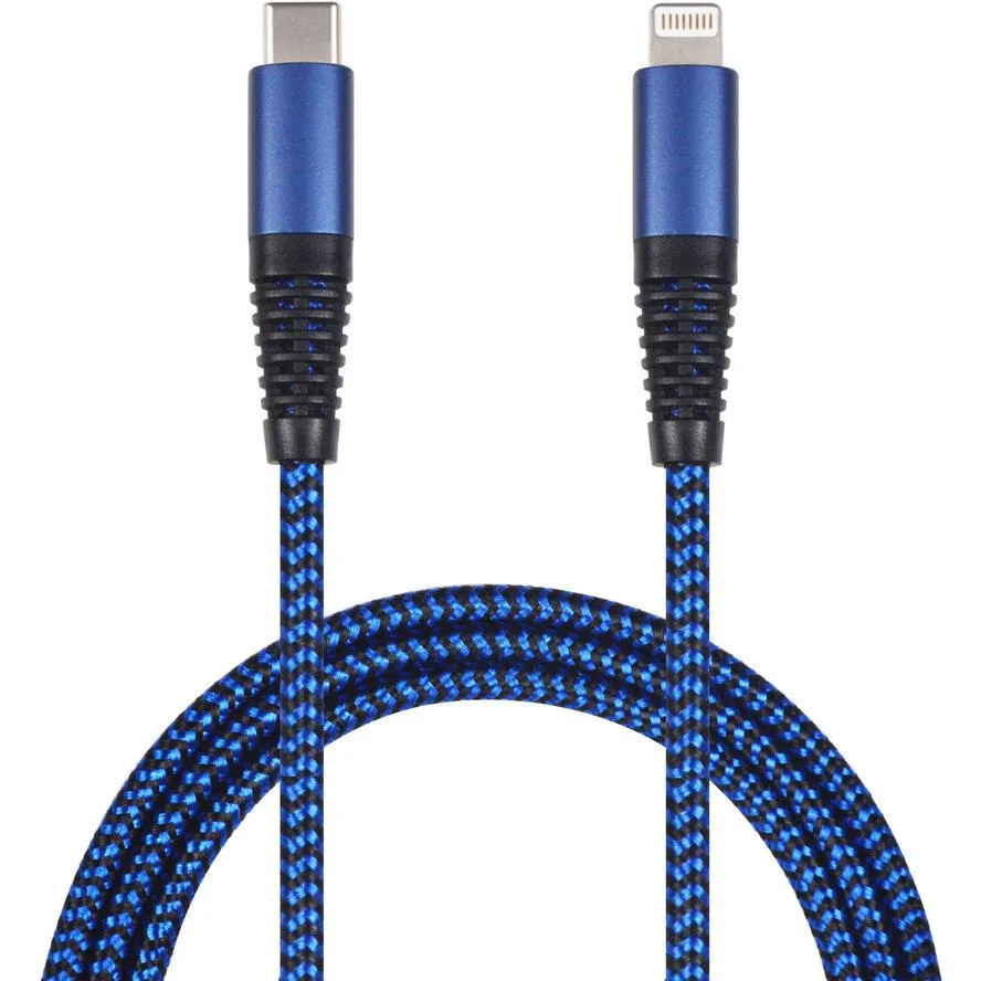 2GO Braided USB-C to Lightning Cable Μπλε 1m (797196) 2GO Braided USB-C to Lightning Cable Μπλε 1m (797196) - Image 1