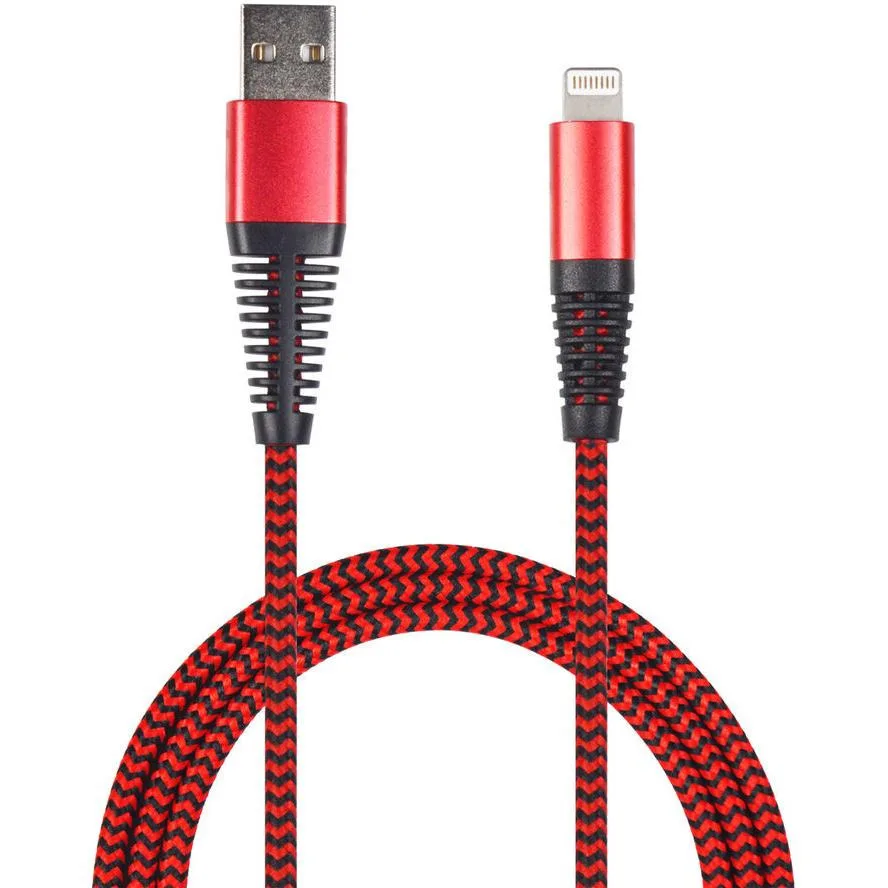 2GO Braided USB to Lightning Cable Κόκκινο 1m (795946) 2GO Braided USB to Lightning Cable Κόκκινο 1m (795946) - Image 1