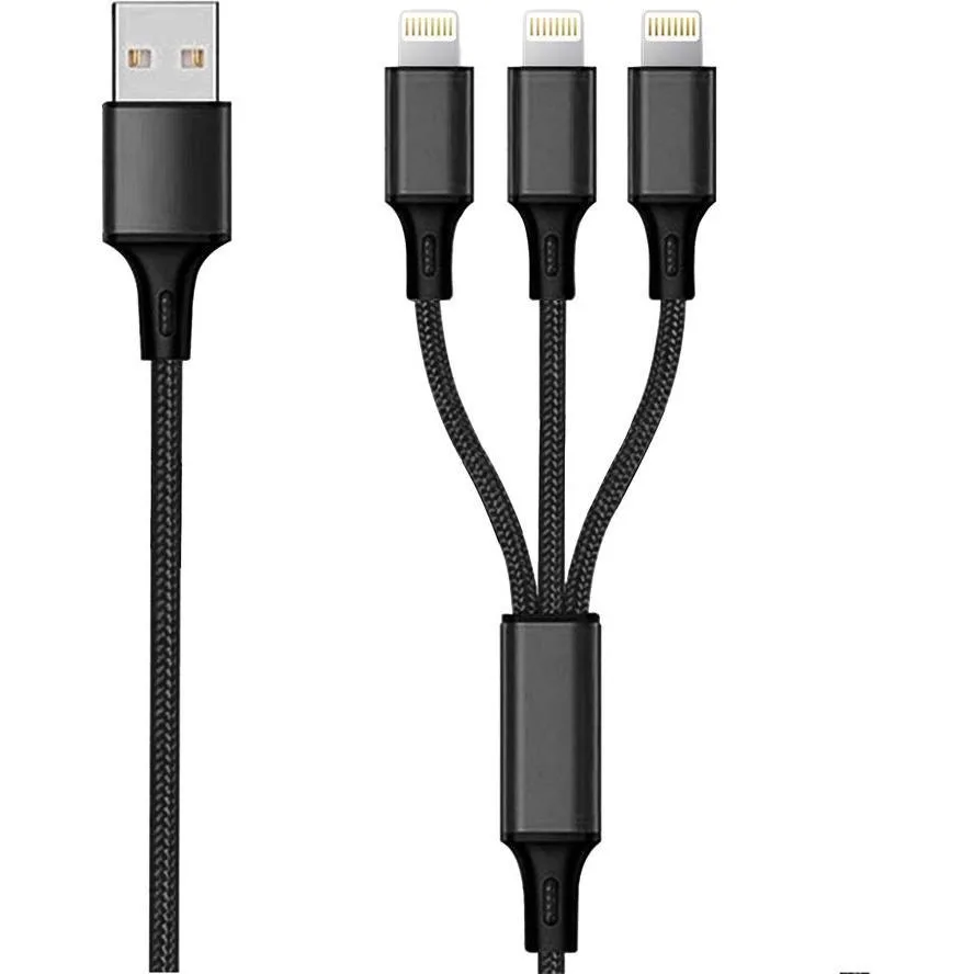 2GO Braided USB to Lightning Cable Μαύρο 1.5m (797155) 2GO Braided USB to Lightning Cable Μαύρο 1.5m (797155) - Image 1