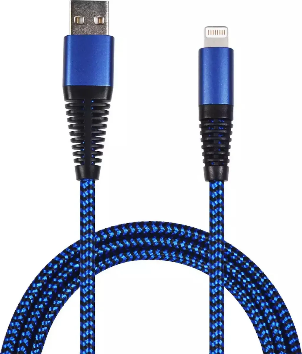 2GO Braided USB to Lightning Cable Μπλε 1m (795949) 2GO Braided USB to Lightning Cable Μπλε 1m (795949) - Image 1