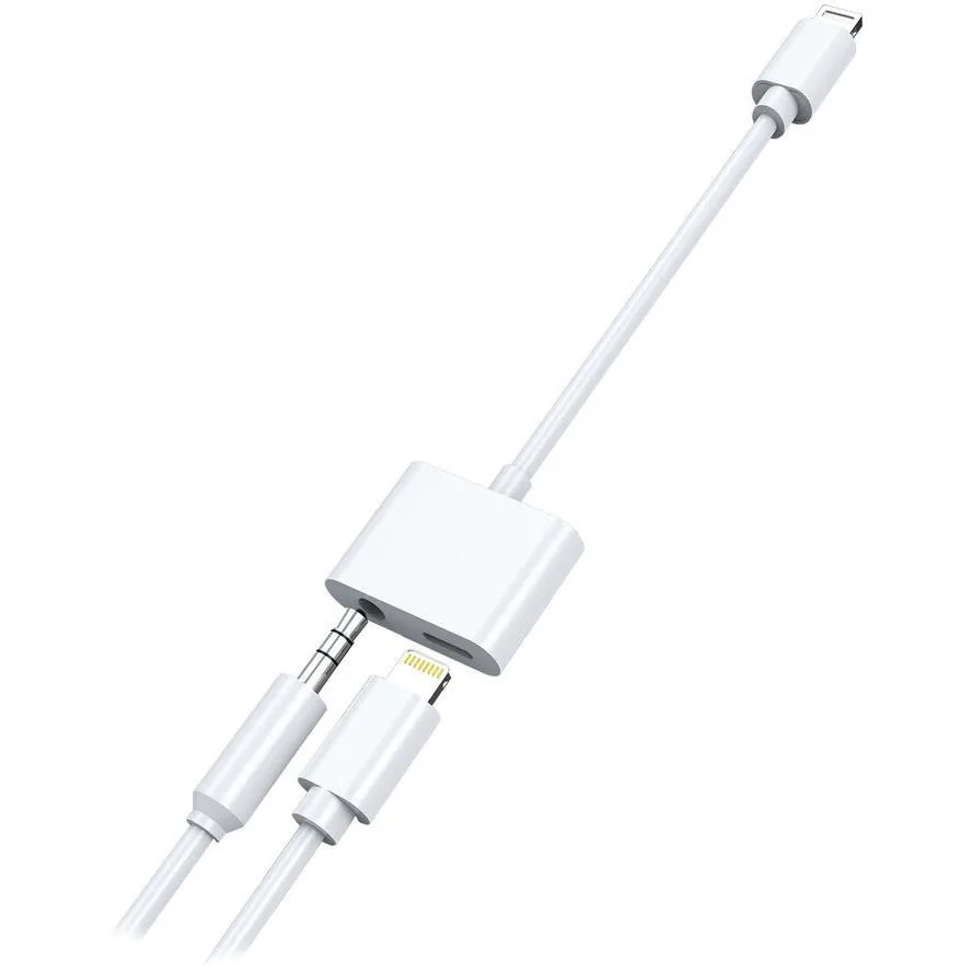 2GO Μετατροπέας Lightning male σε 3.5mm / Lightning 2x female Λευκό (797239) 2GO Μετατροπέας Lightning male σε 3.5mm / Lightning 2x female Λευκό (797239) - Image 1