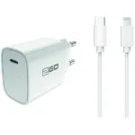 2GO Φορτιστής με Θύρα USB-C και Καλώδιο USB-C - Lightning 20W Λευκός (797277)