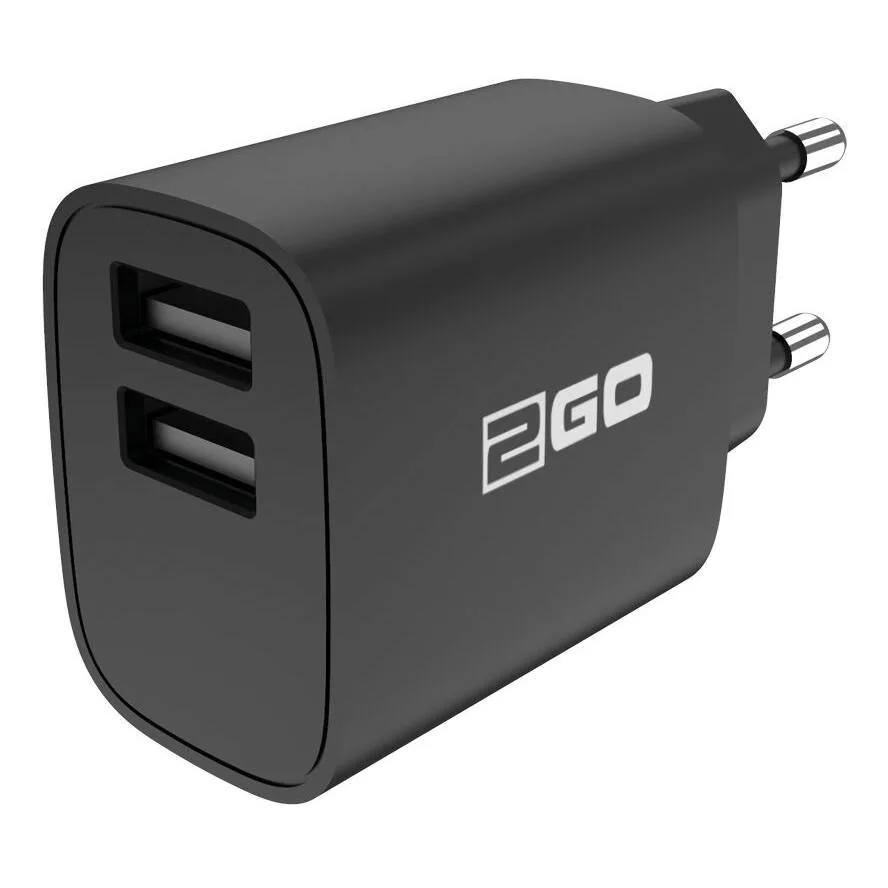 2GO Φορτιστής Χωρίς Καλώδιο με 2 Θύρες USB-A Μαύρος (794250) 2GO Φορτιστής Χωρίς Καλώδιο με 2 Θύρες USB-A Μαύρος (794250) - Image 1