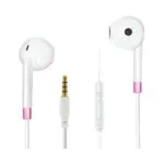 2GO Comfort Earbuds Handsfree με Βύσμα 3.5mm Λευκό / Ροζ