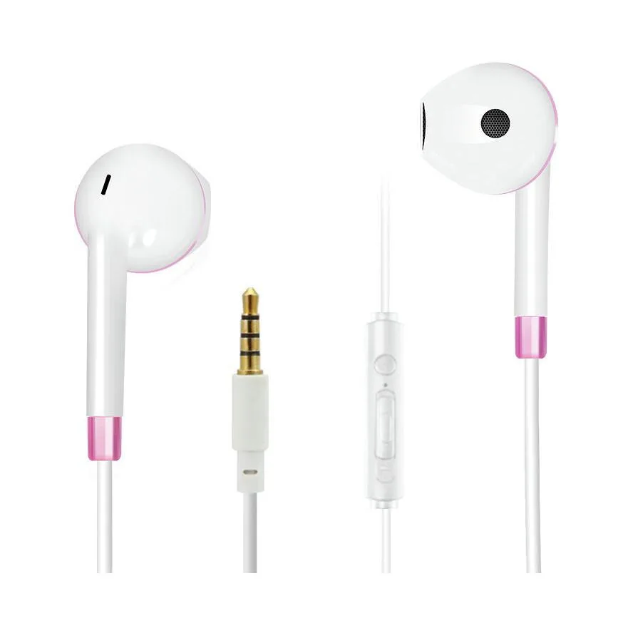 2GO Comfort Earbuds Handsfree με Βύσμα 3.5mm Λευκό / Ροζ 2GO Comfort Earbuds Handsfree με Βύσμα 3.5mm Λευκό / Ροζ - Image 1