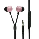 2GO Luxury In-ear Handsfree με Βύσμα 3.5mm Ροζ