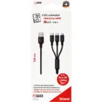 2GO Regular USB to Type-C / Lightning Cable Μαύρο 1.5m (797153)