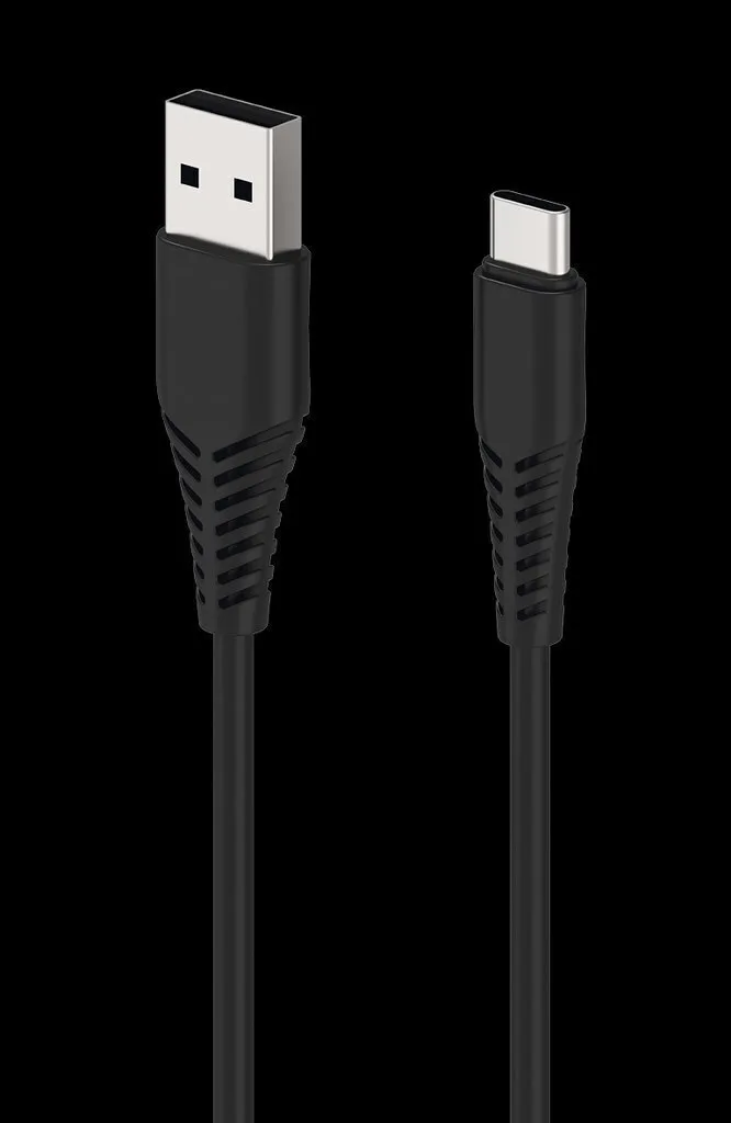 2GO USB 2.0 Cable USB-C male - USB-A Μαύρο 1m 797281 2GO USB 2.0 Cable USB-C male - USB-A Μαύρο 1m 797281 - Image 1