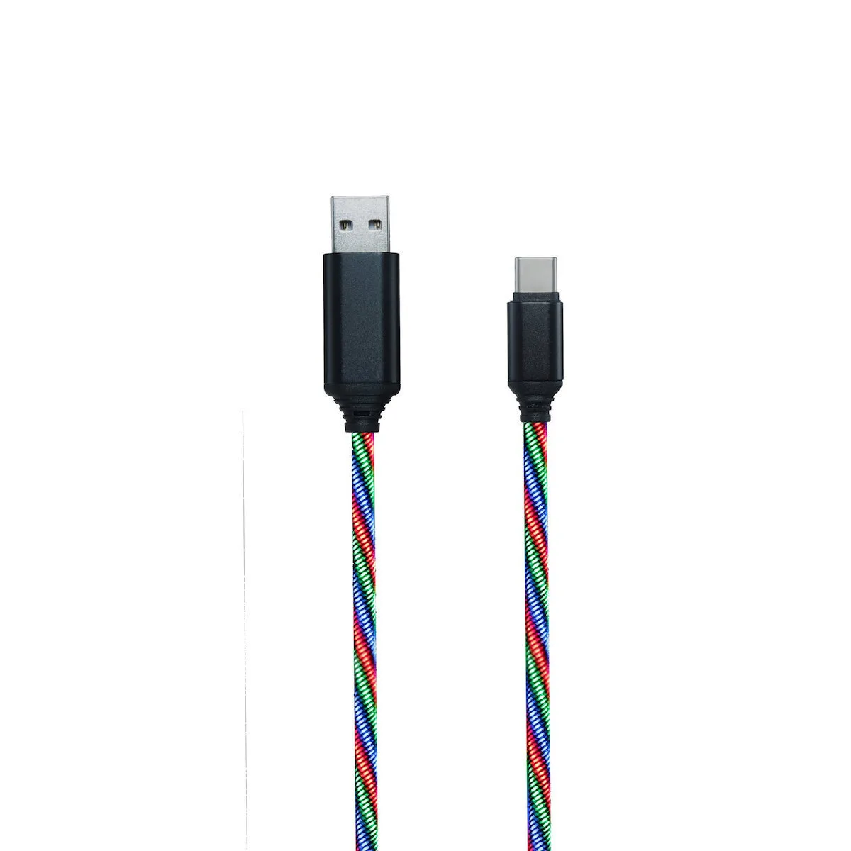 2GO USB 2.0 Cable USB-C male - USB-A Πολύχρωμο 1m 797146 2GO USB 2.0 Cable USB-C male - USB-A Πολύχρωμο 1m 797146 - Image 1