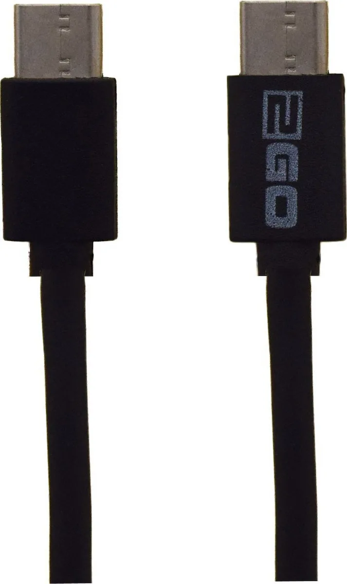 2GO USB 2.0 Cable USB-C male - USB-C Μαύρο 1m 795849 2GO USB 2.0 Cable USB-C male - USB-C Μαύρο 1m 795849 - Image 1