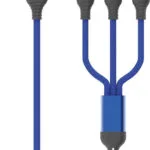 2GO USB to Lightning / Type-C / micro USB Cable Μπλε 1.2m (797360)