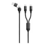 2GO USB to Type-C Cable Μαύρο 1.2m (797367)