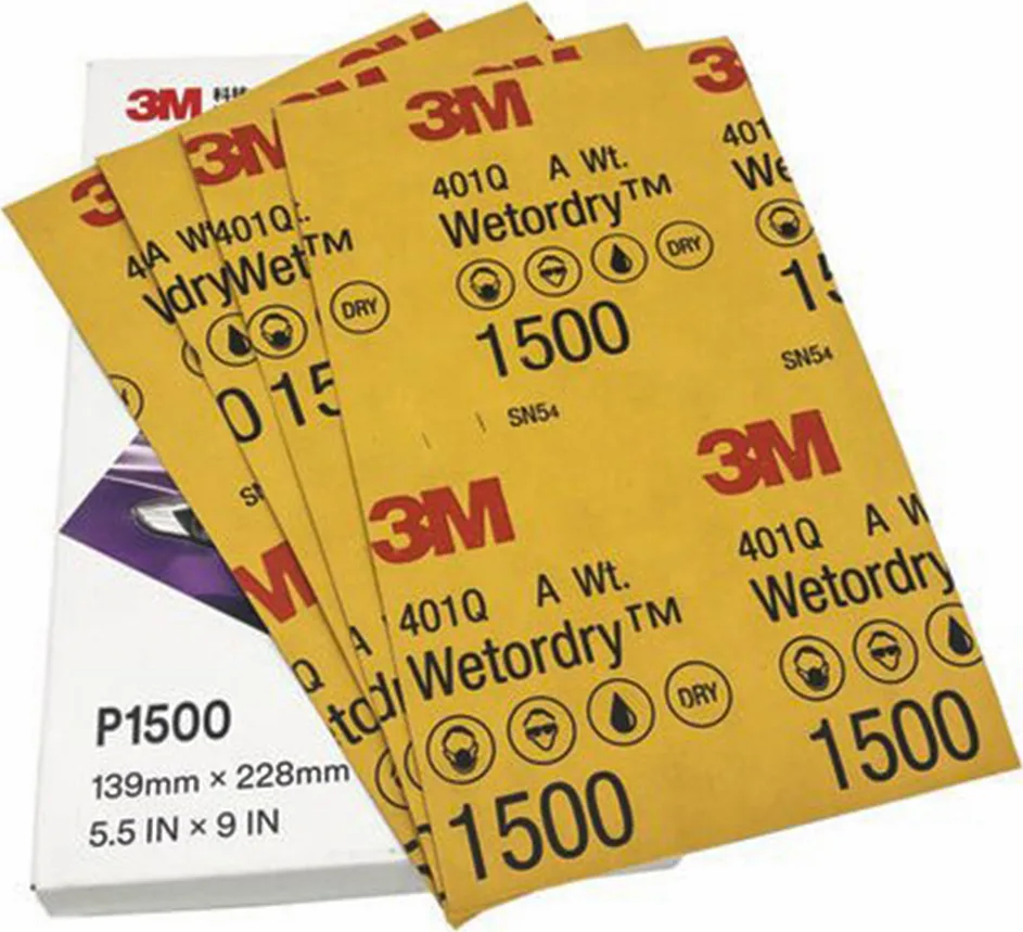 3M Wetordry 401q Φύλλο Λείανσης Απλό K1500 139x228mm 02048 3M Wetordry 401q Φύλλο Λείανσης Απλό K1500 139x228mm 02048 - Image 1