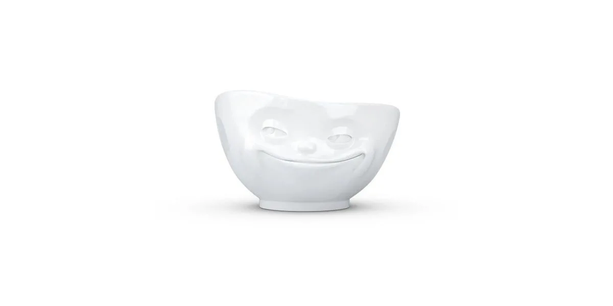 58Products Grinning Μπωλ Σερβιρίσματος Στρογγυλό από Πορσελάνη Λευκό 58Products Grinning Μπωλ Σερβιρίσματος Στρογγυλό από Πορσελάνη Λευκό - Image 1