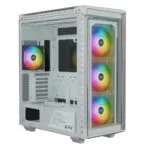 Adata Battlecruiser II Super Gaming Midi Tower Κουτί Υπολογιστή με Πλαϊνό Παράθυρο και RGB Φωτισμό Λευκό
