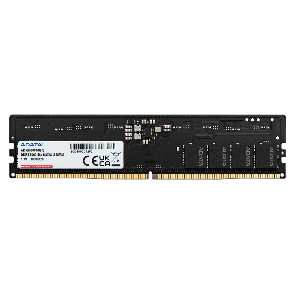 Adata DDR5 16GB RAM με 2x8GB Modules και Ταχύτητα 5600 για Desktop AD5U56008G-DT Adata DDR5 16GB RAM με 2x8GB Modules και Ταχύτητα 5600 για Desktop AD5U56008G-DT - Image 1