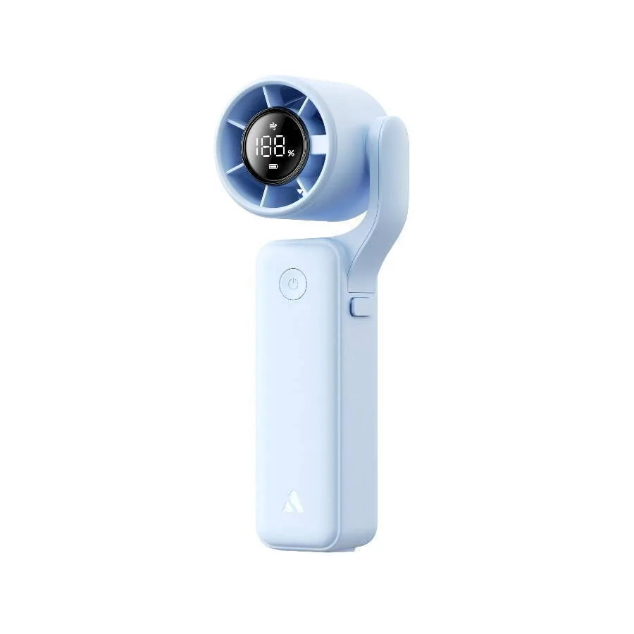 Aecooly Portable Handheld Air Gimbal Fan 5 Speeds Blue 3500mah Aecooly Portable Handheld Air Gimbal Fan 5 Speeds Blue 3500mah - Image 1