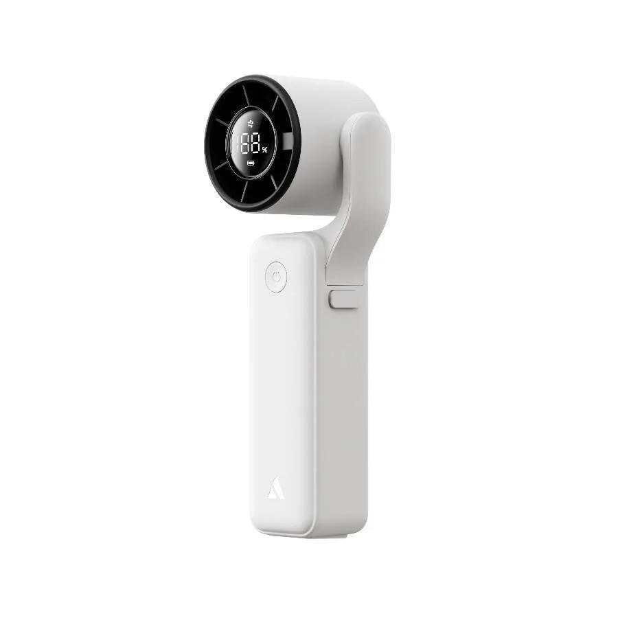 Aecooly Portable Handheld Air Gimbal Fan White 5 Speeds 3500 Mah Compact Aecooly Portable Handheld Air Gimbal Fan White 5 Speeds 3500 Mah Compact - Image 1