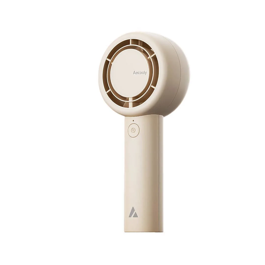 Aecooly Portable Handheld Dual-ring Clear Air Fan 3000mah Battery Beige Aecooly Portable Handheld Dual-ring Clear Air Fan 3000mah Battery Beige - Image 1