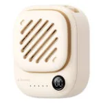 Aecooly Portable Personal Handheld Fan Click 01 Compact Beige 7 M S Usb-c 3 Speeds 10x10x3cm