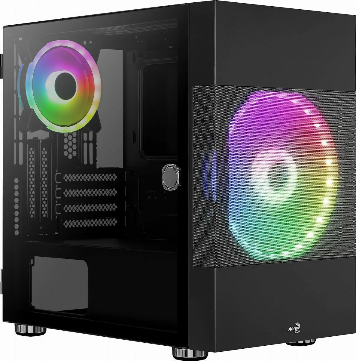 Aerocool Atomic Lite v1 Gaming Mini Tower Κουτί Υπολογιστή με Πλαϊνό Παράθυρο Μαύρο Aerocool Atomic Lite v1 Gaming Mini Tower Κουτί Υπολογιστή με Πλαϊνό Παράθυρο Μαύρο - Image 1