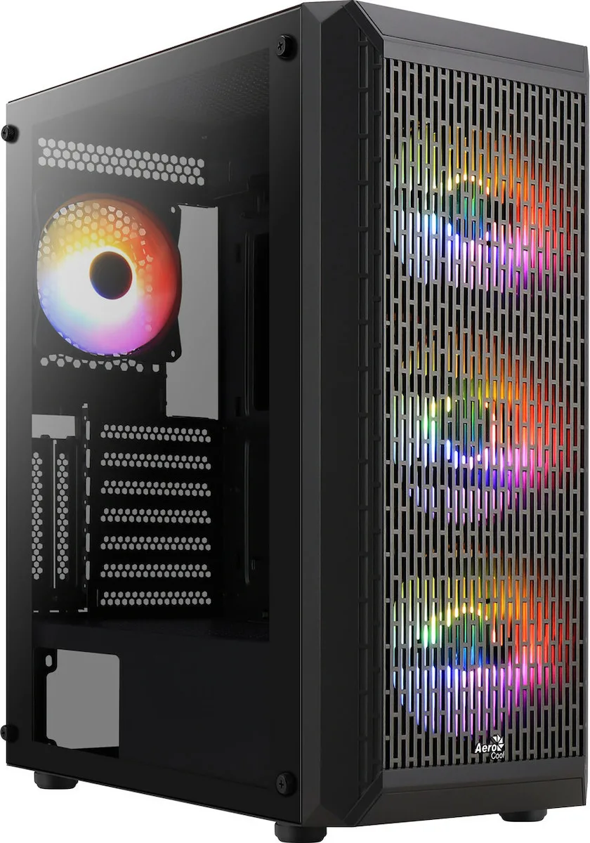 Aerocool Beam Gaming Midi Tower Κουτί Υπολογιστή με Πλαϊνό Παράθυρο και RGB Φωτισμό Μαύρο Aerocool Beam Gaming Midi Tower Κουτί Υπολογιστή με Πλαϊνό Παράθυρο και RGB Φωτισμό Μαύρο - Image 1