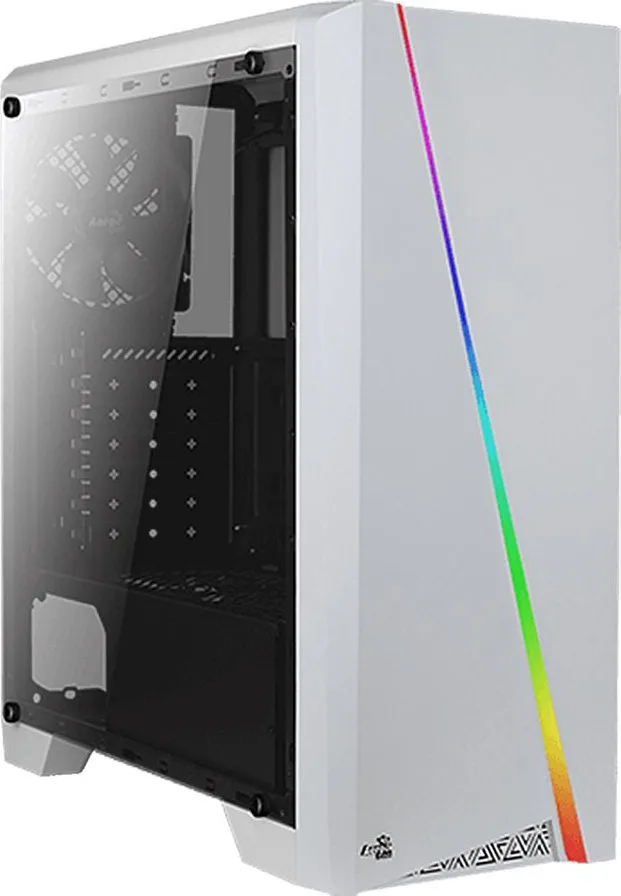 Aerocool Cylon Gaming Midi Tower Κουτί Υπολογιστή με Πλαϊνό Παράθυρο και RGB Φωτισμό Λευκό Aerocool Cylon Gaming Midi Tower Κουτί Υπολογιστή με Πλαϊνό Παράθυρο και RGB Φωτισμό Λευκό - Image 1