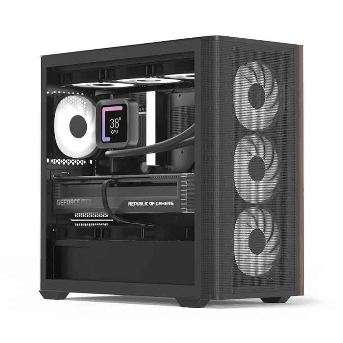 Aerocool D301A V2 Gaming Mini Tower Κουτί Υπολογιστή με Πλαϊνό Παράθυρο και RGB Φωτισμό Μαύρο Aerocool D301A V2 Gaming Mini Tower Κουτί Υπολογιστή με Πλαϊνό Παράθυρο και RGB Φωτισμό Μαύρο - Image 1