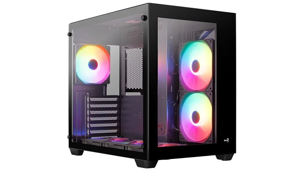 Aerocool Dryft-BK-v2 Gaming Mini Tower Κουτί Υπολογιστή με Πλαϊνό Παράθυρο και RGB Φωτισμό Μαύρο Aerocool Dryft-BK-v2 Gaming Mini Tower Κουτί Υπολογιστή με Πλαϊνό Παράθυρο και RGB Φωτισμό Μαύρο - Image 1