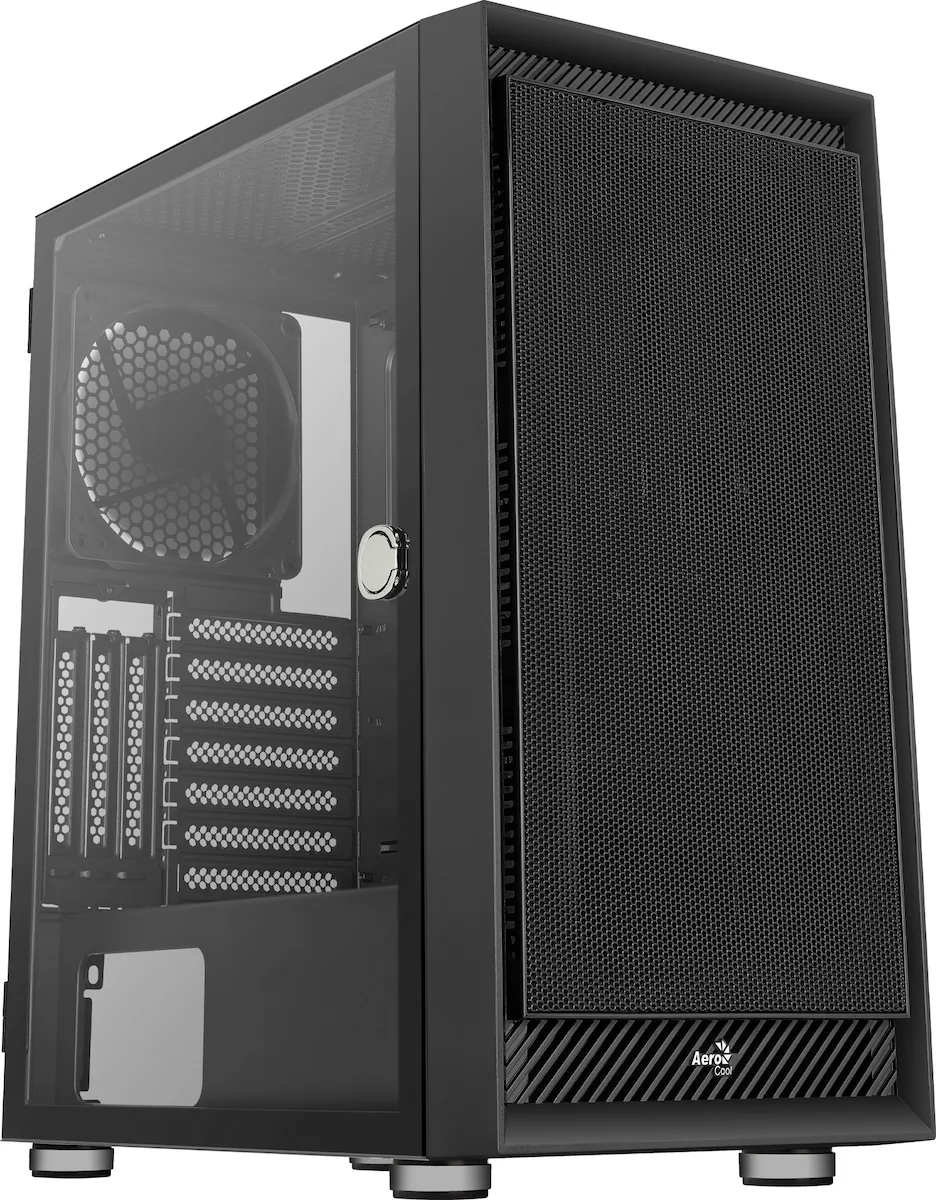 Aerocool Graphite v1 Gaming Midi Tower Κουτί Υπολογιστή με Πλαϊνό Παράθυρο Μαύρο Aerocool Graphite v1 Gaming Midi Tower Κουτί Υπολογιστή με Πλαϊνό Παράθυρο Μαύρο - Image 1