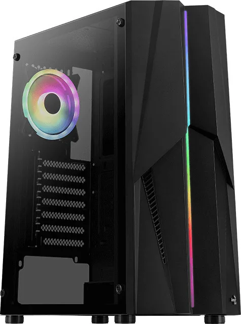 Aerocool Mecha ARGB Gaming Midi Tower Κουτί Υπολογιστή με Πλαϊνό Παράθυρο Μαύρο Aerocool Mecha ARGB Gaming Midi Tower Κουτί Υπολογιστή με Πλαϊνό Παράθυρο Μαύρο - Image 1