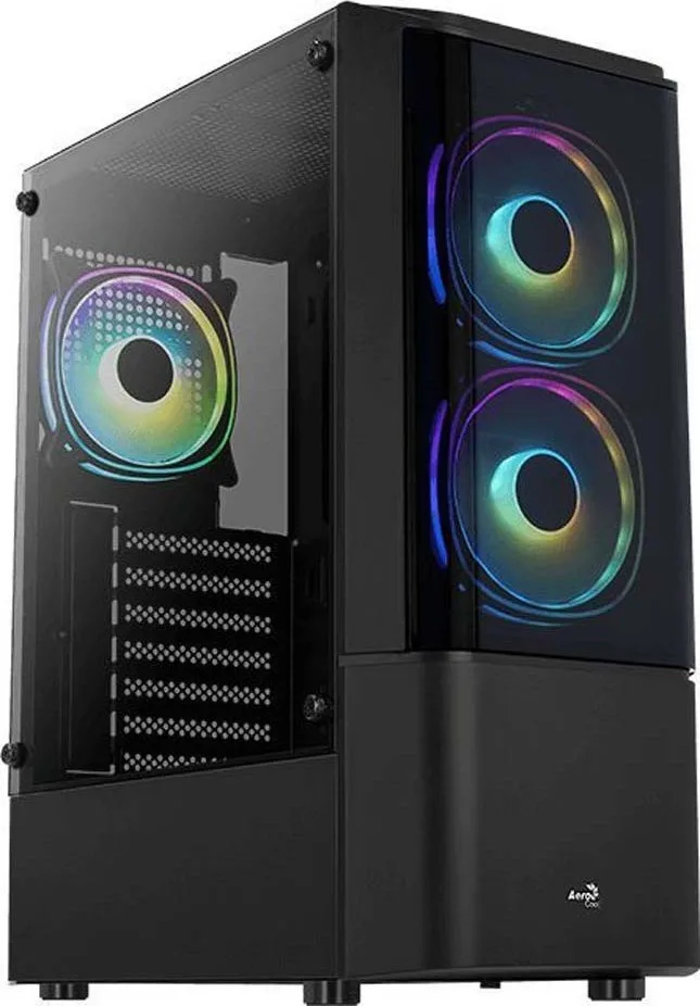 Aerocool Quantum v3 Gaming Midi Tower Κουτί Υπολογιστή με Πλαϊνό Παράθυρο και RGB Φωτισμό Μαύρο Aerocool Quantum v3 Gaming Midi Tower Κουτί Υπολογιστή με Πλαϊνό Παράθυρο και RGB Φωτισμό Μαύρο - Image 1