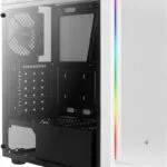 Aerocool Rift Gaming Midi Tower Κουτί Υπολογιστή με Πλαϊνό Παράθυρο και RGB Φωτισμό Λευκό