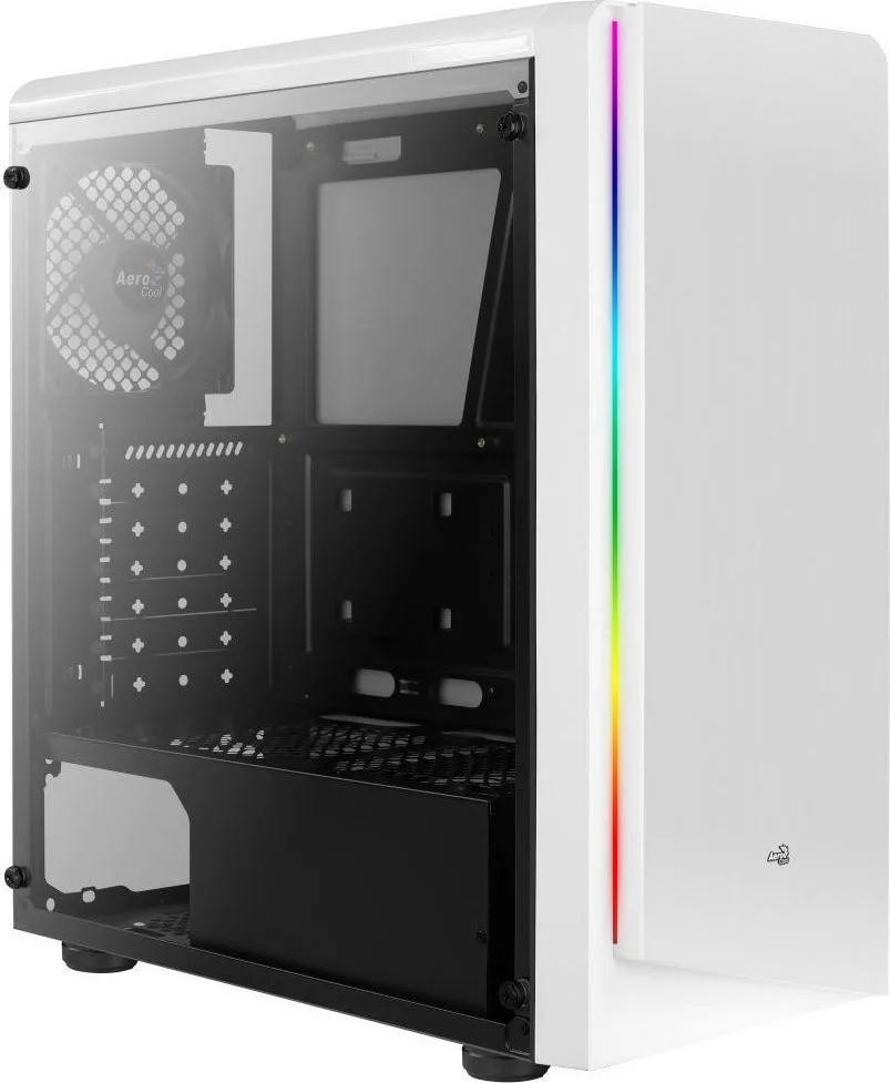 Aerocool Rift Gaming Midi Tower Κουτί Υπολογιστή με Πλαϊνό Παράθυρο και RGB Φωτισμό Λευκό Aerocool Rift Gaming Midi Tower Κουτί Υπολογιστή με Πλαϊνό Παράθυρο και RGB Φωτισμό Λευκό - Image 1