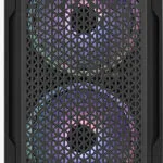 Aerocool Trinity Mini v2 Gaming Midi Tower Κουτί Υπολογιστή με Πλαϊνό Παράθυρο και RGB Φωτισμό Μαύρο