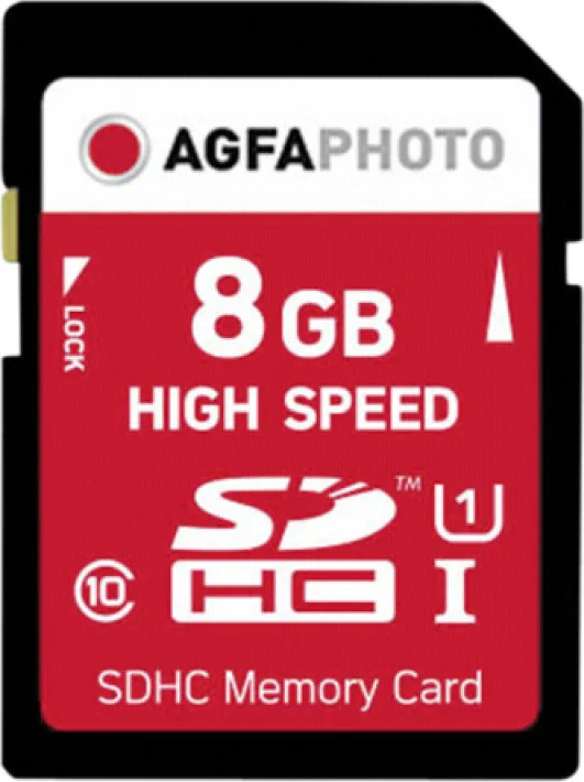 AgfaPhoto SDHC 8GB U1 V10 High Speed AgfaPhoto SDHC 8GB U1 V10 High Speed - Image 1