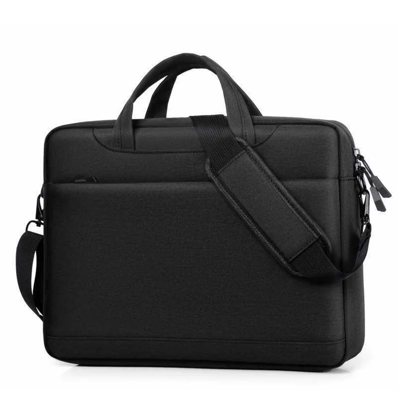Airbag Thickened Laptop Portable Messenger Bag Size 15.6-16.1 Inches Black Airbag Thickened Laptop Portable Messenger Bag Size 15.6-16.1 Inches Black - Image 1