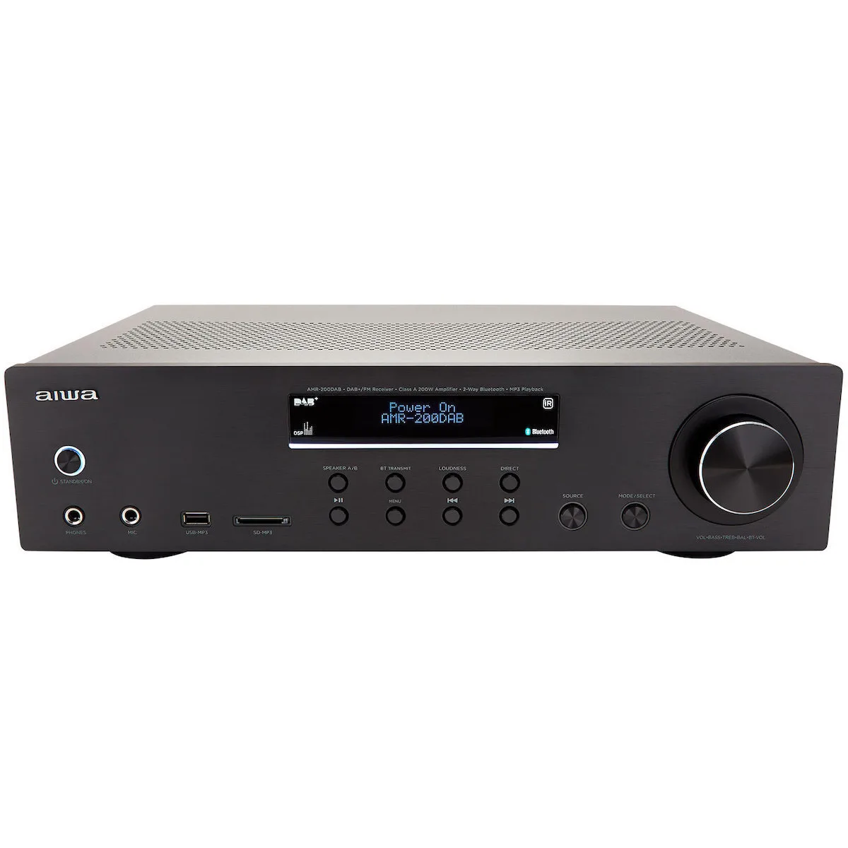 Aiwa AMR-200DAB/BK Τελικός Ενισχυτής Hi-Fi Stereo 100W/4Ω Μαύρος Aiwa AMR-200DAB/BK Τελικός Ενισχυτής Hi-Fi Stereo 100W/4Ω Μαύρος - Image 1