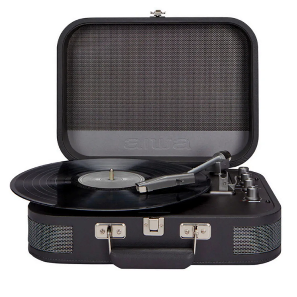 Aiwa VINTAGE VPX-1951-TN Βαλιτσάκι Πικάπ με Belt Drive, Προενίσχυση και Ενσωματωμένα Ηχεία Γκρι Aiwa VINTAGE VPX-1951-TN Βαλιτσάκι Πικάπ με Belt Drive, Προενίσχυση και Ενσωματωμένα Ηχεία Γκρι - Image 1