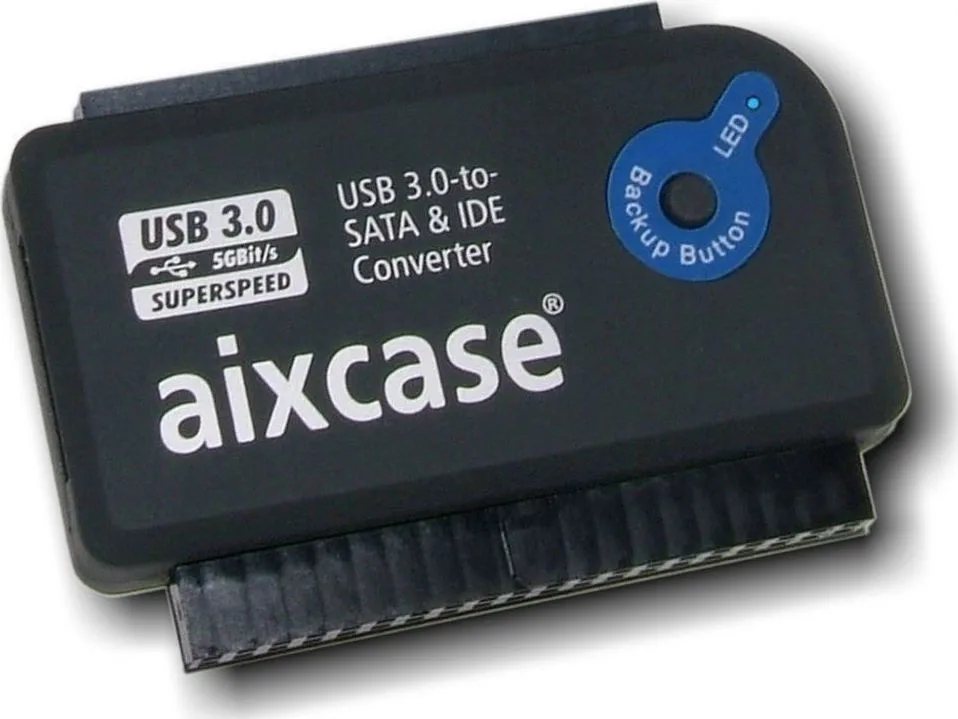 Aixcase AIX-BLUSB3SI-PS USB to SATA Μαύρο Aixcase AIX-BLUSB3SI-PS USB to SATA Μαύρο - Image 1